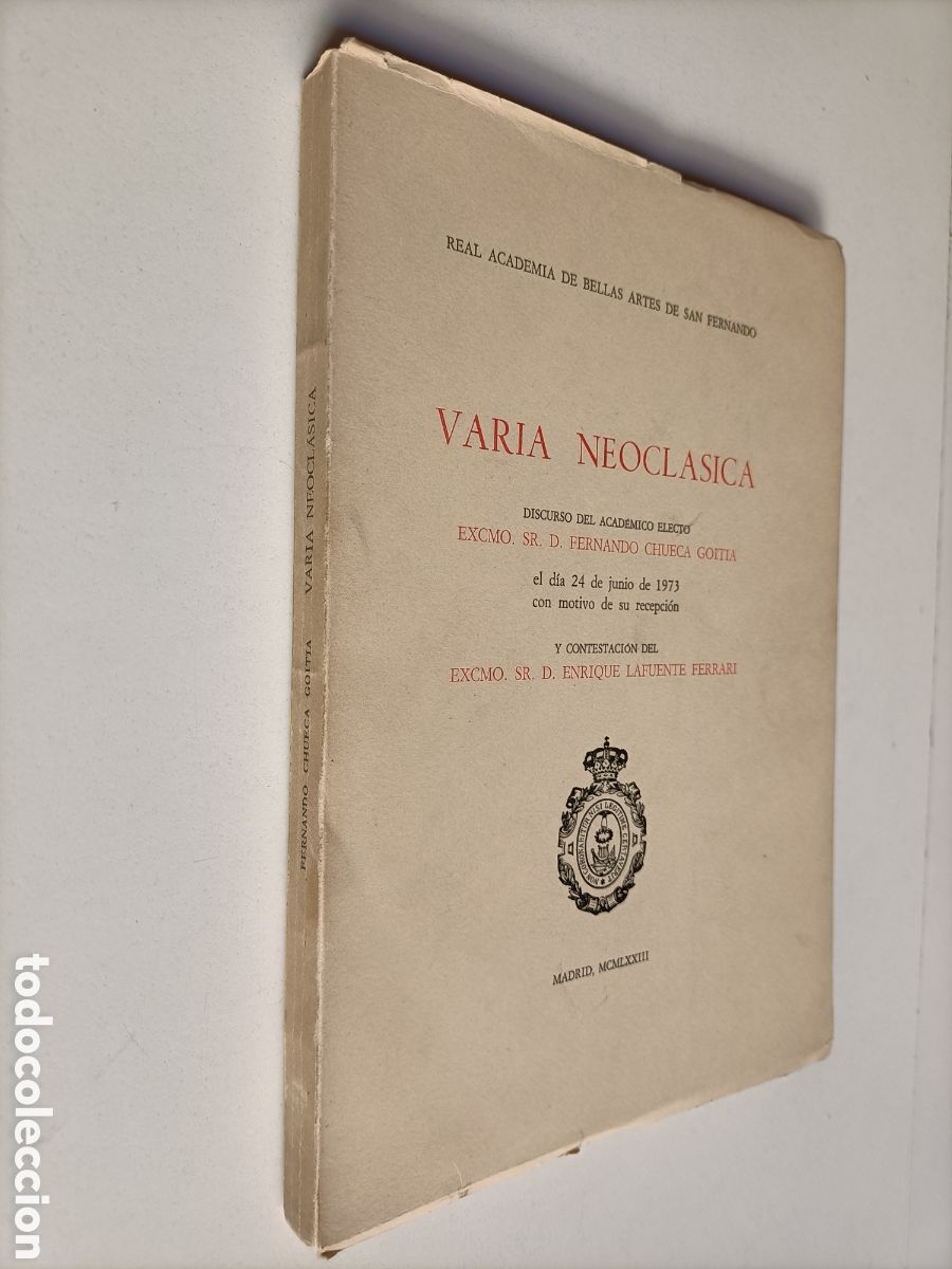Gebrauchte B&uuml;cher: Var&iacute;a Neocl&aacute;sica Discurso Fernando Chueca Goitia