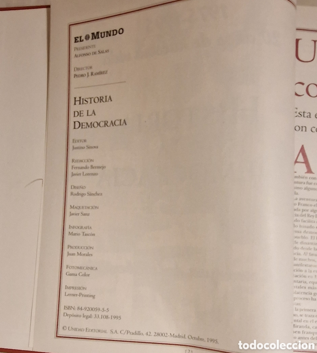 Libros de segunda mano: Historia de la Democracia - Foto 2