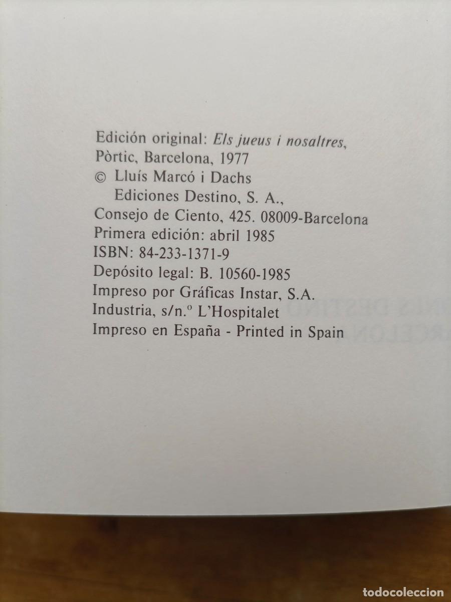 Libros de segunda mano: Los jud&iacute;os en Catalu&ntilde;a - Foto 3