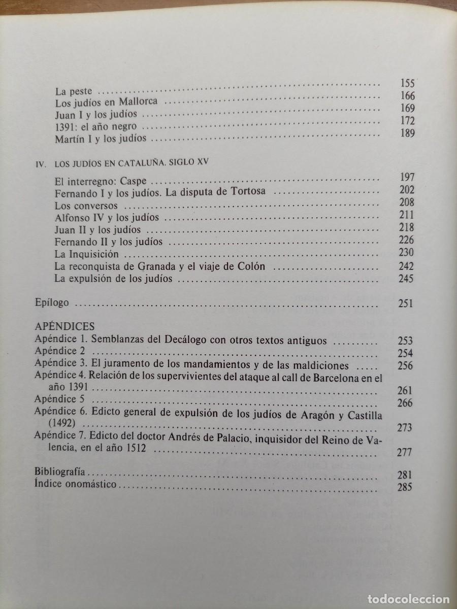 Libros de segunda mano: Los jud&iacute;os en Catalu&ntilde;a - Foto 5