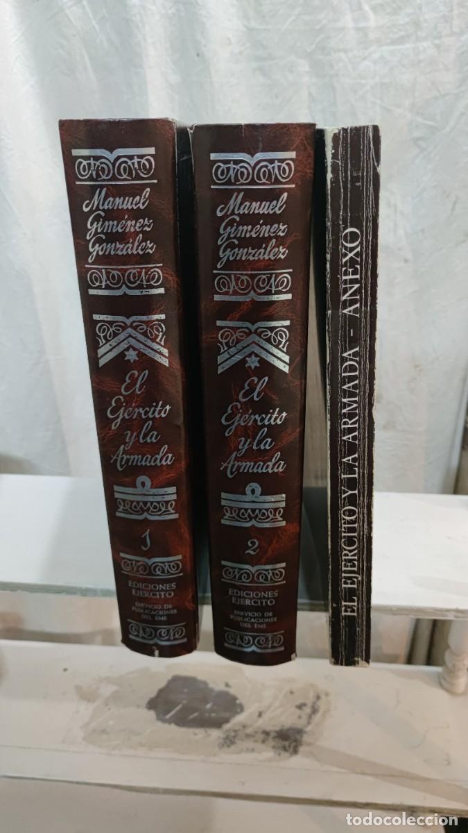 Libros de segunda mano: Gran Libro FACSIMIL &rdquo;El EJ&Eacute;RCITO y la ARMADA&rdquo; 2 Tomos y un Anexo - Foto 1