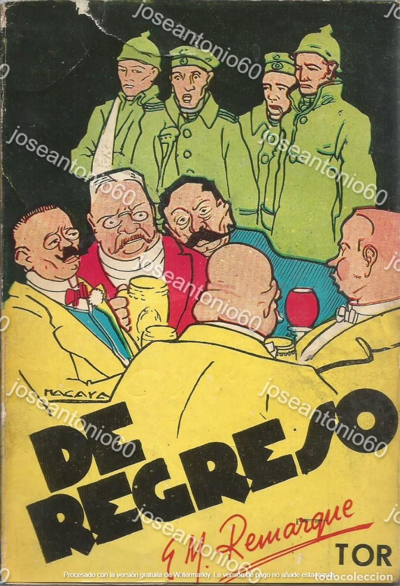 Libros de segunda mano: De regreso. 1957 - E.M. Remarque - Foto 1