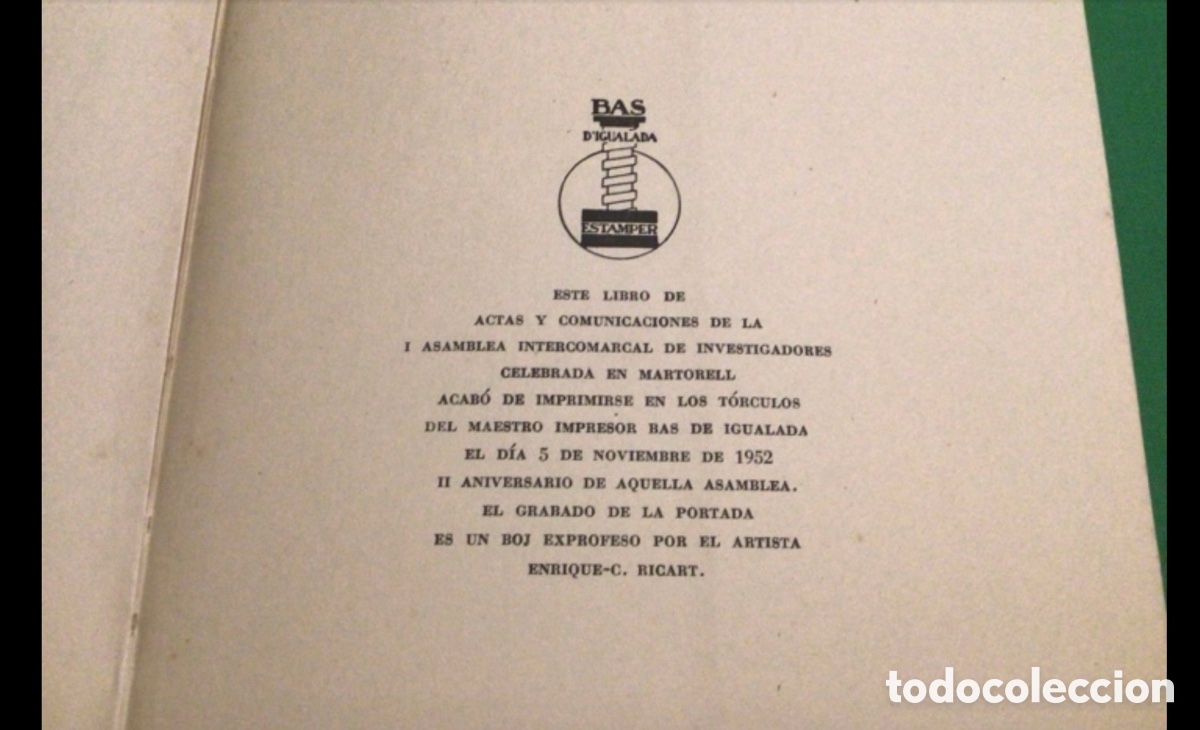 Libros de segunda mano: L&rsquo;ASAMBLEA INTERCOMARCAL del Pened&egrave;s y Conca d&rsquo;&Ograve;dena - Foto 3