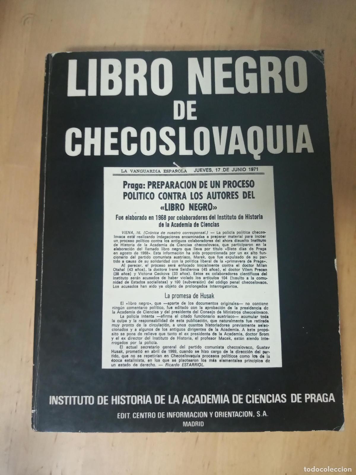 Libros de segunda mano: LIBRO NEGRO DE CHECOSLOVAQUIA. 1976 - Foto 1