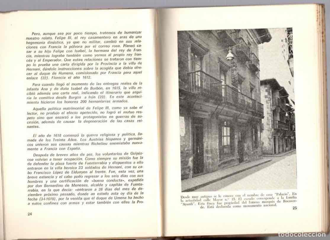 Libros de segunda mano: HERNANI SU HISTORIA E INSTITUCIONES. LUIS MURUGARREN. 1970 - Foto 2