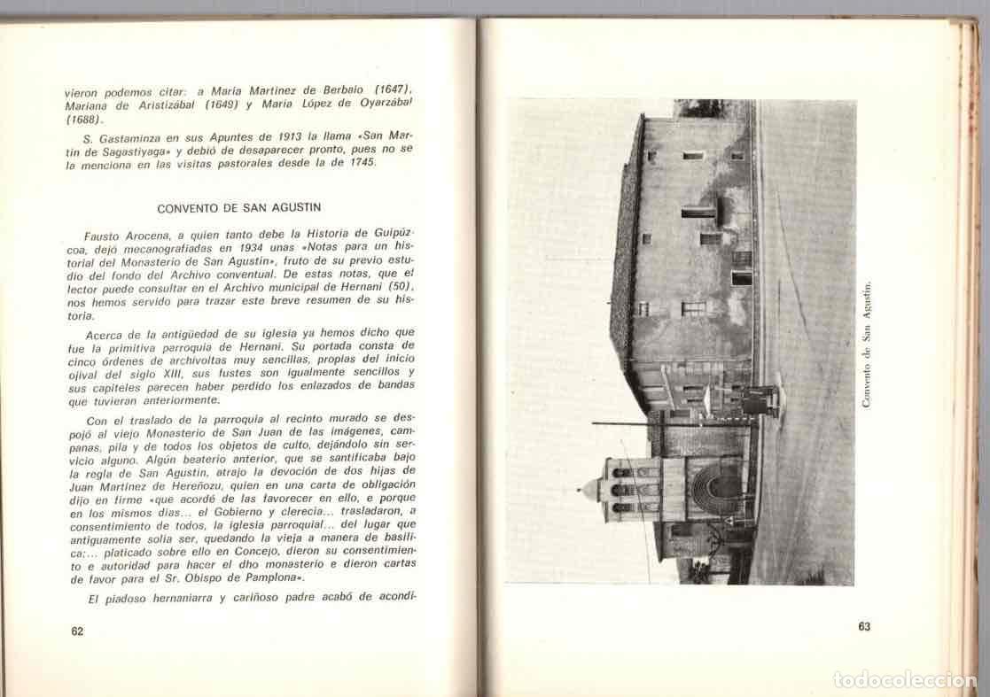Libros de segunda mano: HERNANI SU HISTORIA E INSTITUCIONES. LUIS MURUGARREN. 1970 - Foto 3