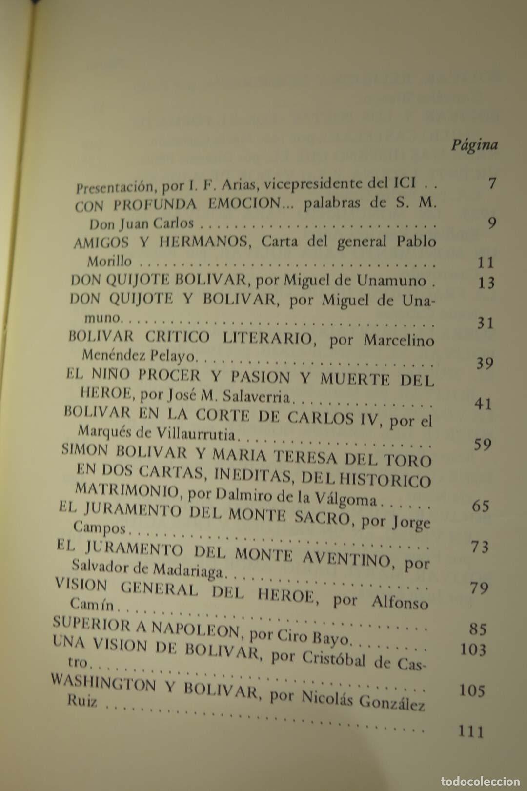 Libros de segunda mano: P&aacute;ginas espa&ntilde;olas sobre Sim&oacute;n Bol&iacute;var - Foto 2