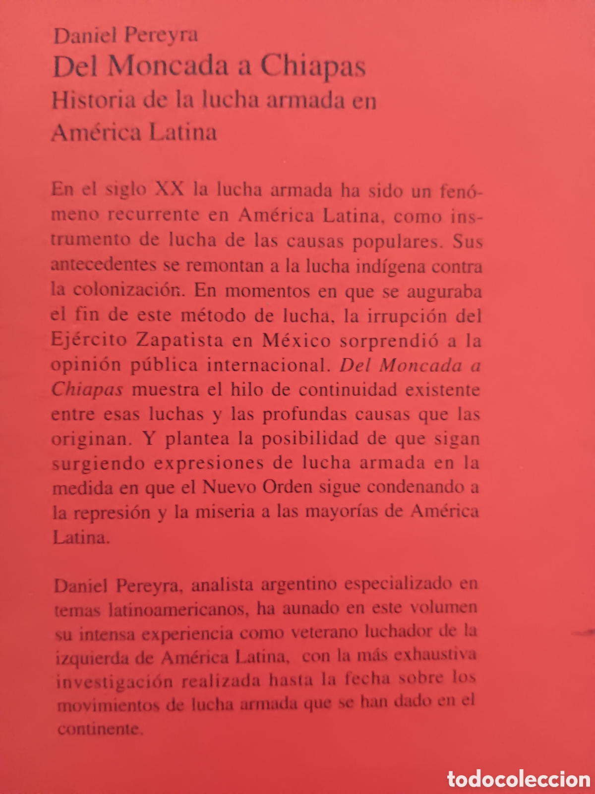 Libros de segunda mano: Daniel Pereyra. Del Moncada a Chiapas - Foto 2