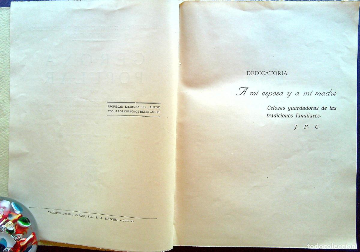 Libros de segunda mano: GERONA POPULAR - PLA CARGOL, JOAQU&Iacute;N - 1944 - Foto 3