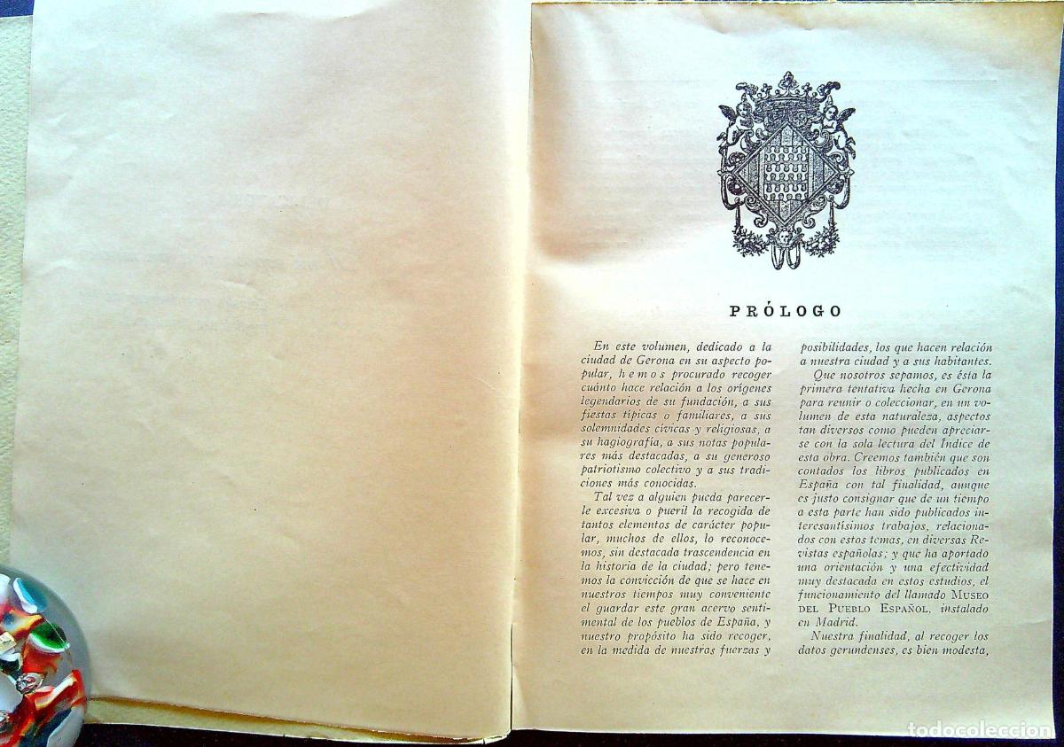 Libros de segunda mano: GERONA POPULAR - PLA CARGOL, JOAQU&Iacute;N - 1944 - Foto 4