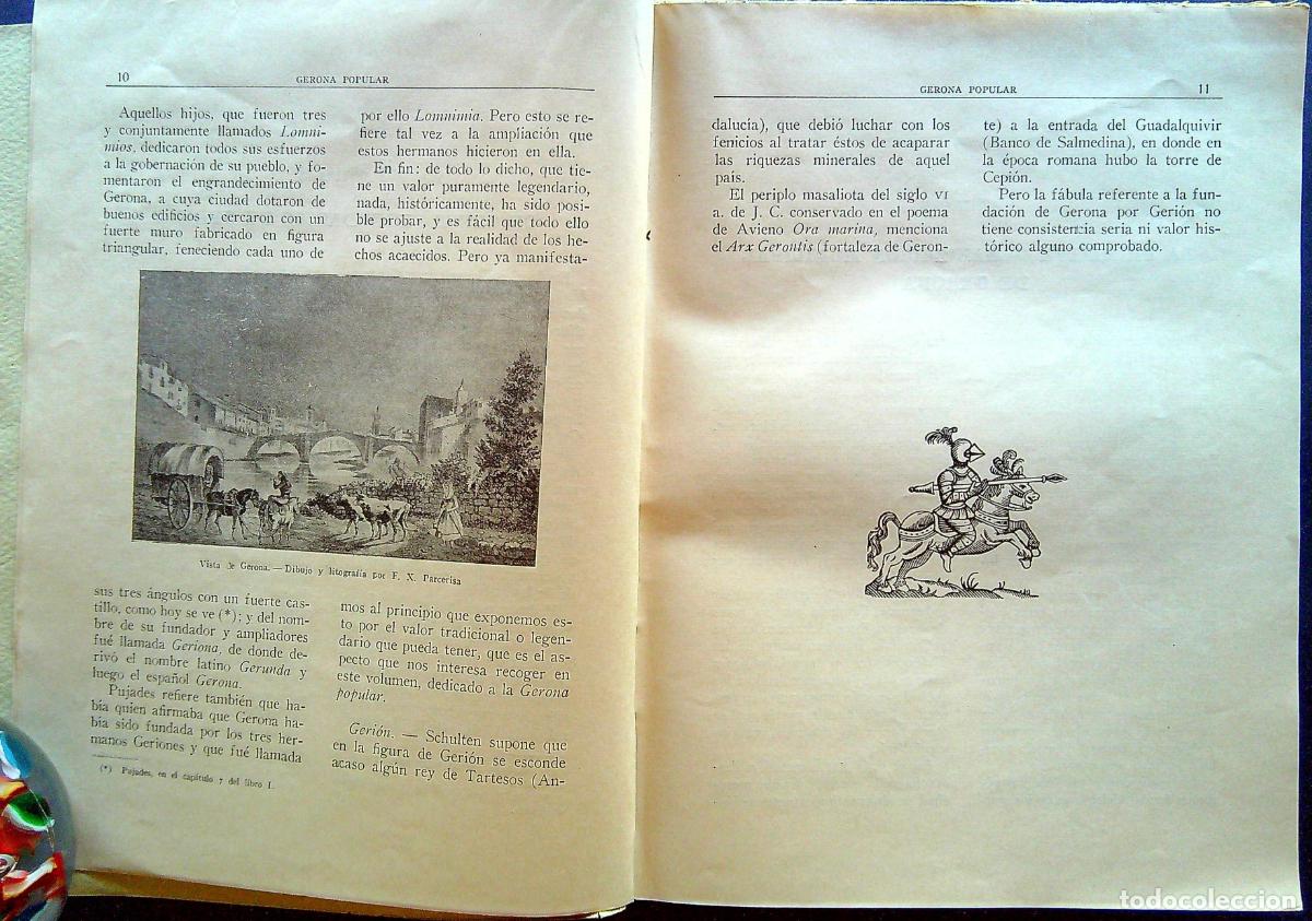 Libros de segunda mano: GERONA POPULAR - PLA CARGOL, JOAQU&Iacute;N - 1944 - Foto 5