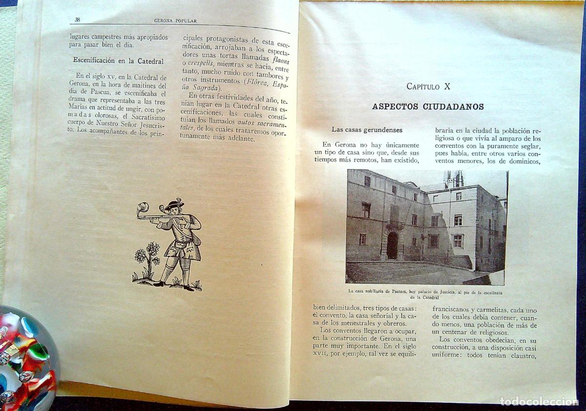 Libros de segunda mano: GERONA POPULAR - PLA CARGOL, JOAQU&Iacute;N - 1944 - Foto 8