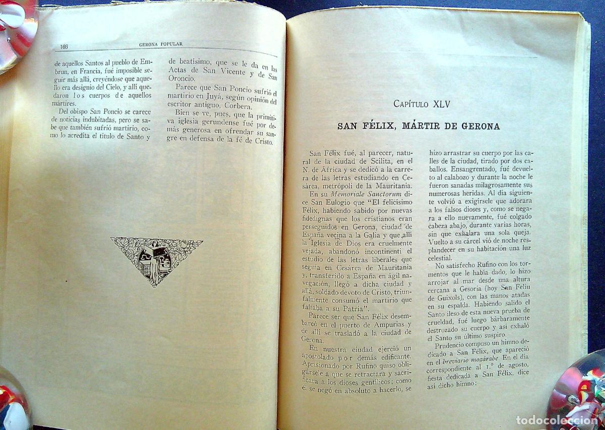 Libros de segunda mano: GERONA POPULAR - PLA CARGOL, JOAQU&Iacute;N - 1944 - Foto 12