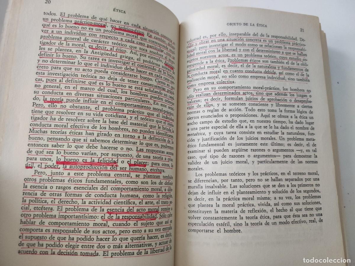 Libros de segunda mano: &Eacute;tica. Adolfo S&aacute;nchez V&aacute;zquez - Foto 5