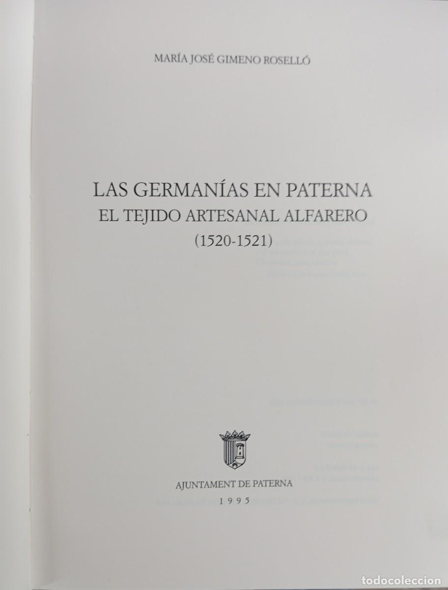 Libros de segunda mano: LAS GERMANIAS EN PATERNA - Foto 2