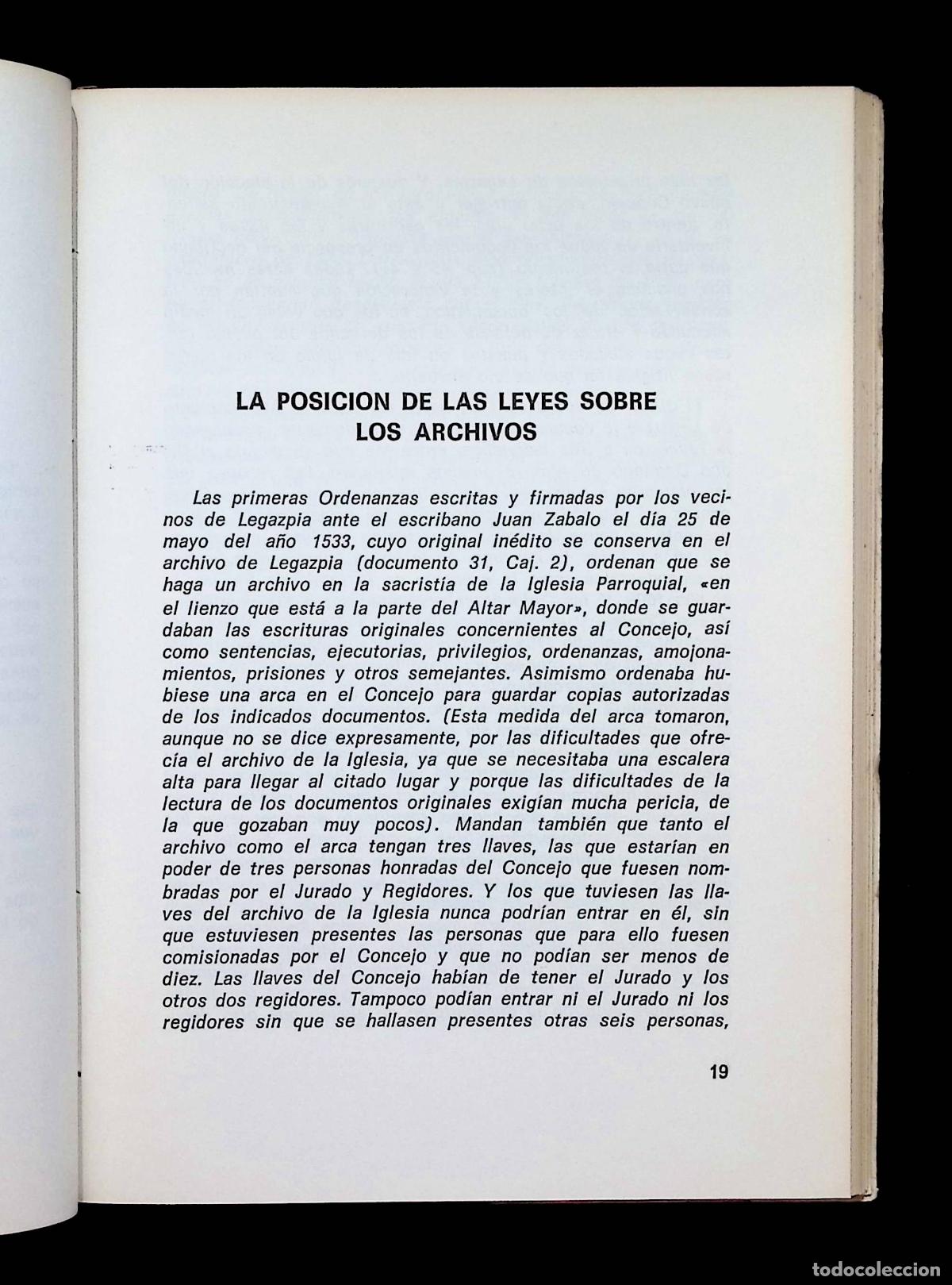 Libros de segunda mano: LEGAZPIA. - IGNACIO LASA, Fr. Jose. - Foto 3