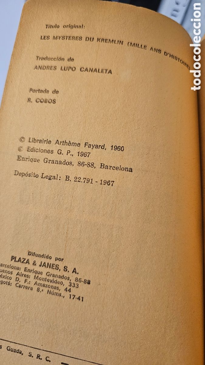 Libros de segunda mano: Los misterios del Kremlin - Foto 3