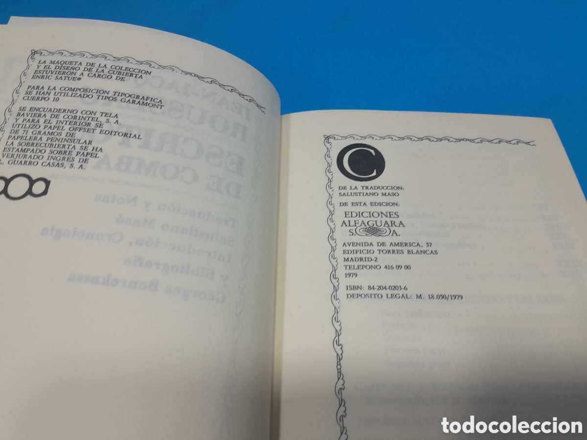 Libros de segunda mano: ESCRITOS DE COMBATE - JEAN JACQUES ROUSSEAU - Foto 3