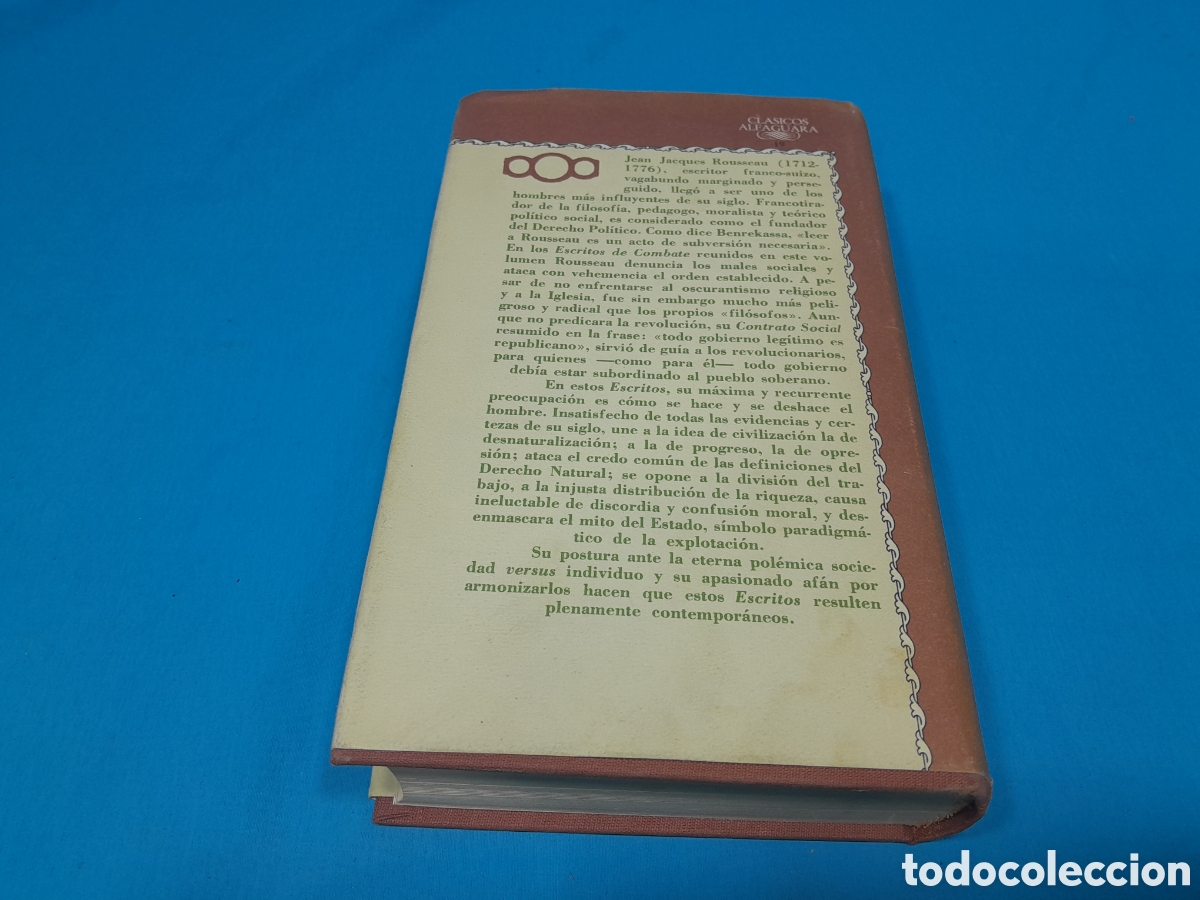 Libros de segunda mano: ESCRITOS DE COMBATE - JEAN JACQUES ROUSSEAU - Foto 5