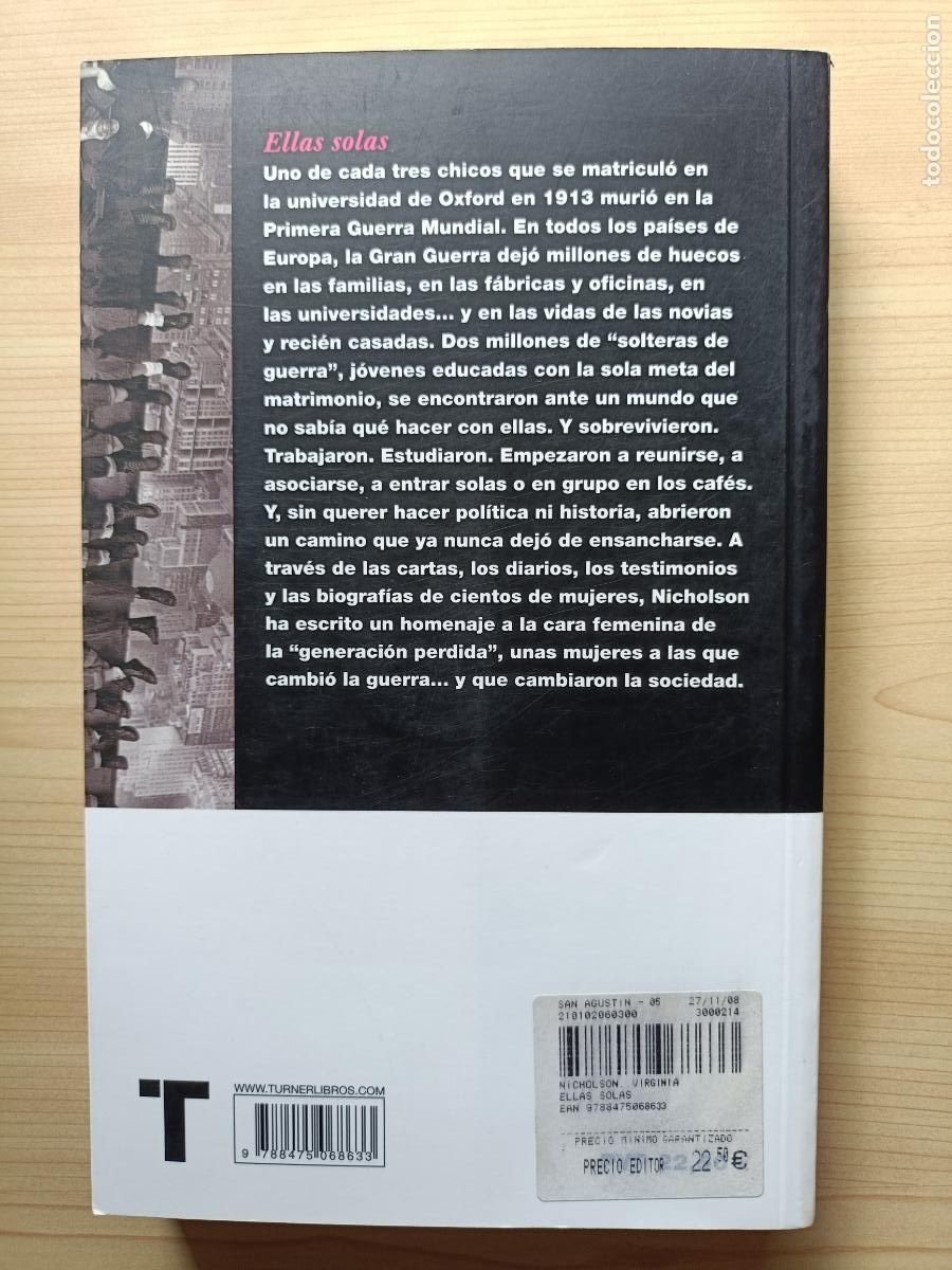 Libros de segunda mano: Ellas solas. Virginia Nicholson. Ediciones Turner, 2007. - Foto 4