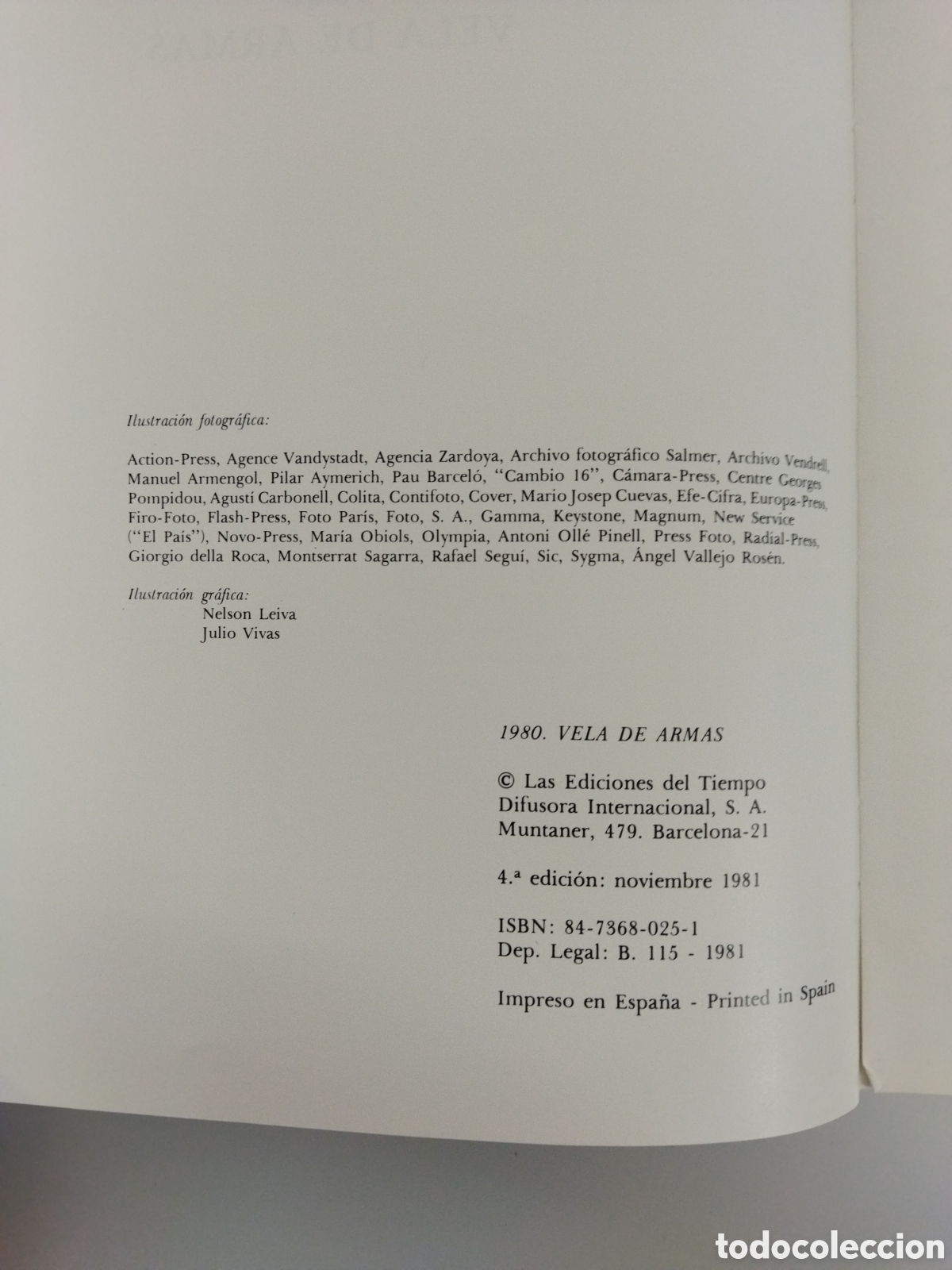 Libros de segunda mano: Libro 1980 Vela de Armas Ediciones Tiempo - Foto 4