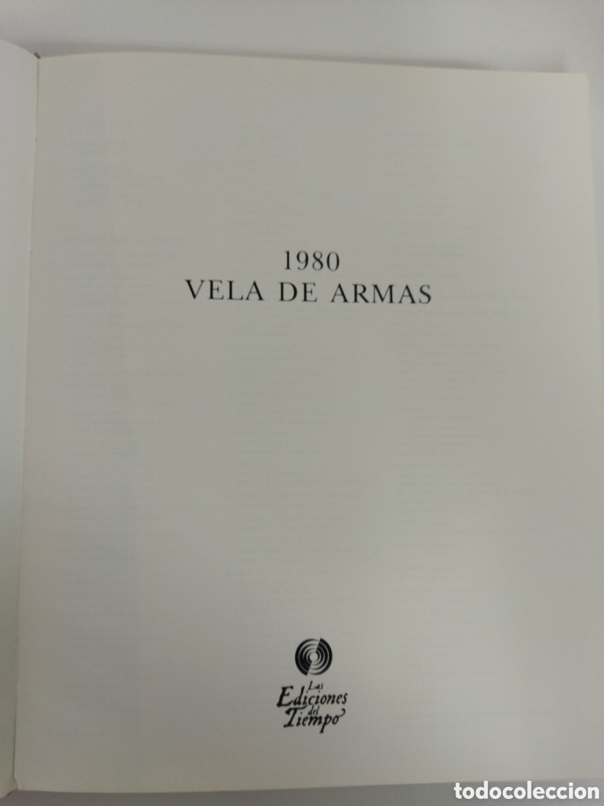 Libros de segunda mano: Libro 1980 Vela de Armas Ediciones Tiempo - Foto 5