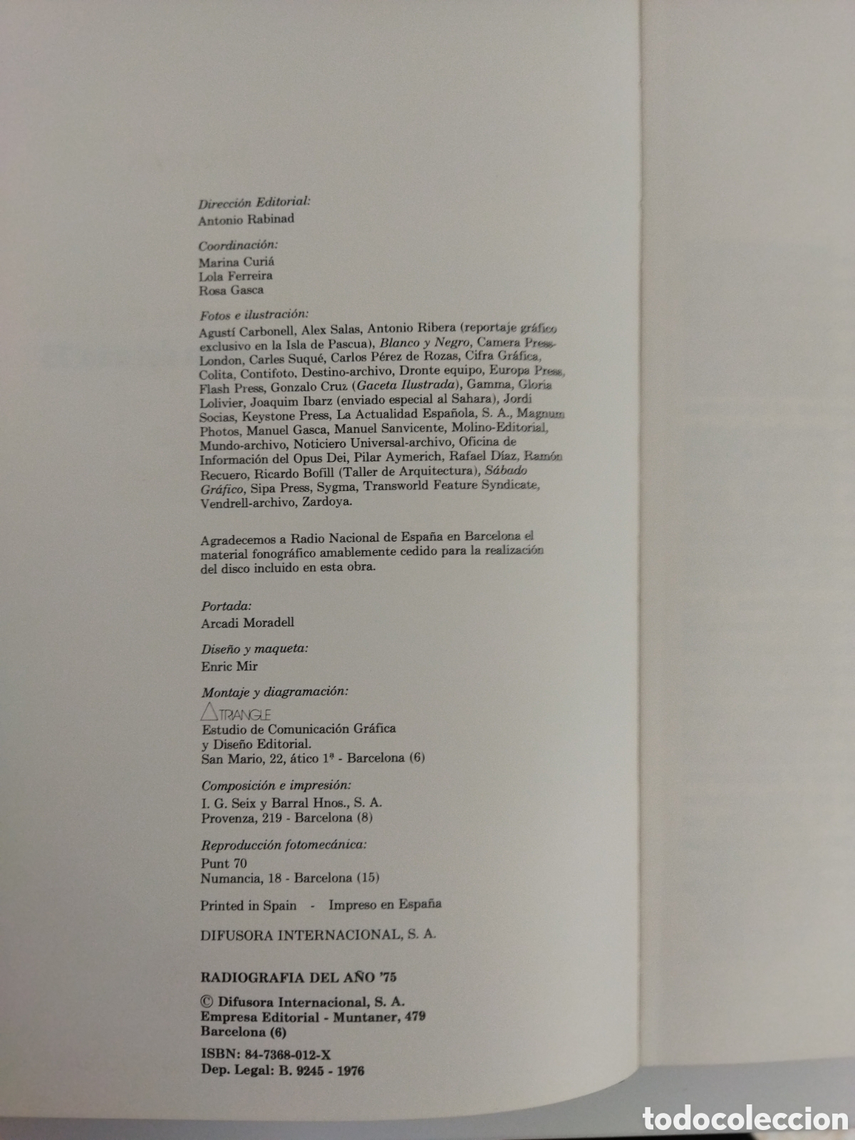 Libros de segunda mano: 1975 Radiograf&iacute;a del A&ntilde;o - Foto 4