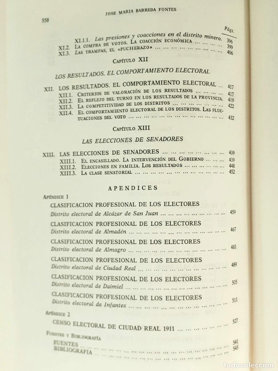 Libros de segunda mano: Libro CACIQUES Y ELECTORES de Barreda Fontes - Foto 11