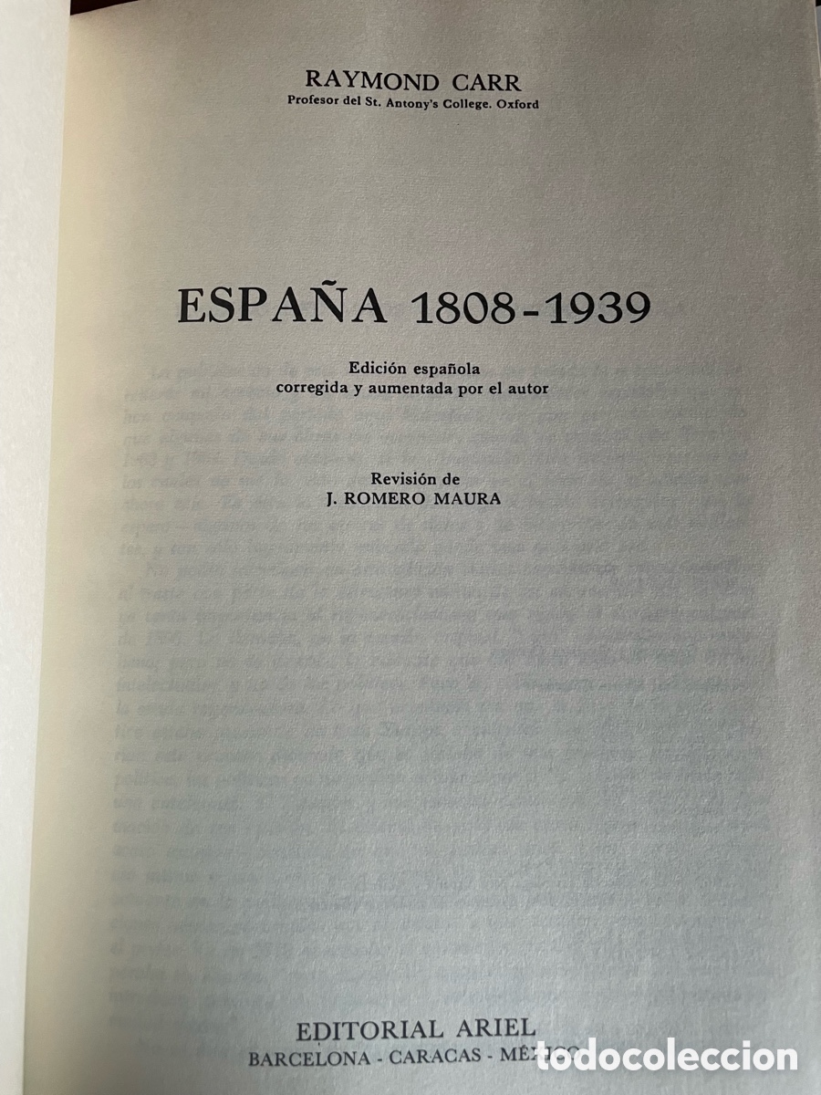 Libros de segunda mano: Espa&ntilde;a 1808 1939. Raymond Carr - Foto 2