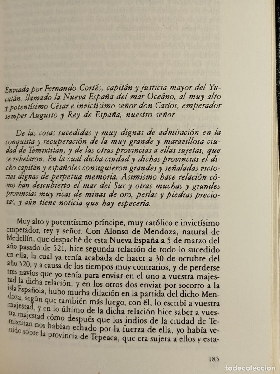 Libros de segunda mano: 1986. Cartas de relaci&oacute;n de Hern&aacute;n Cort&eacute;s. - Foto 6