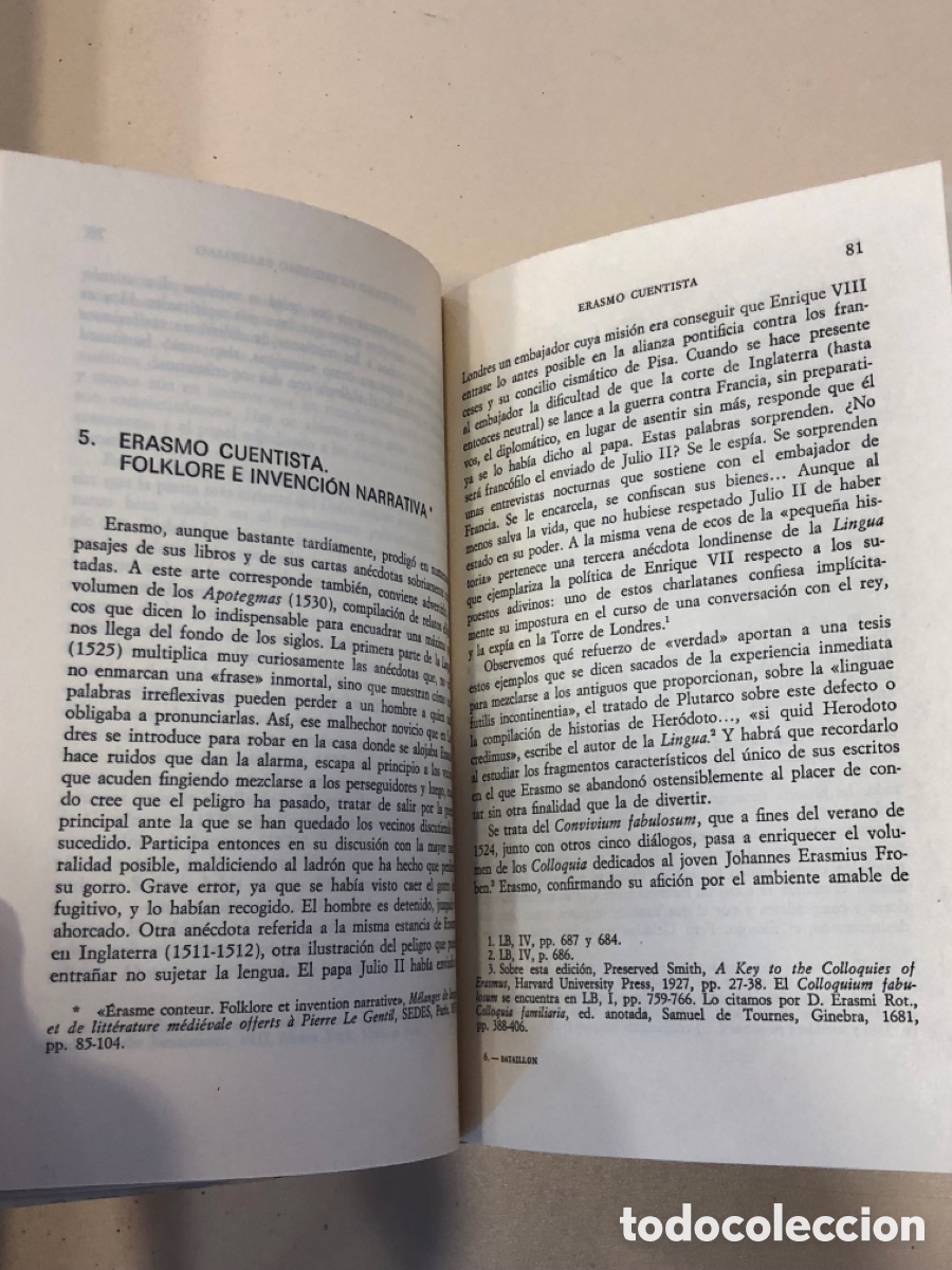Libros de segunda mano: Marcelo y el Erasmismo. Marcel Bataillon - Foto 4