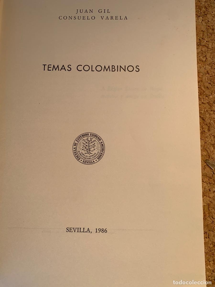 Libros de segunda mano: Temas Colombinos (Bols 40) - Foto 2