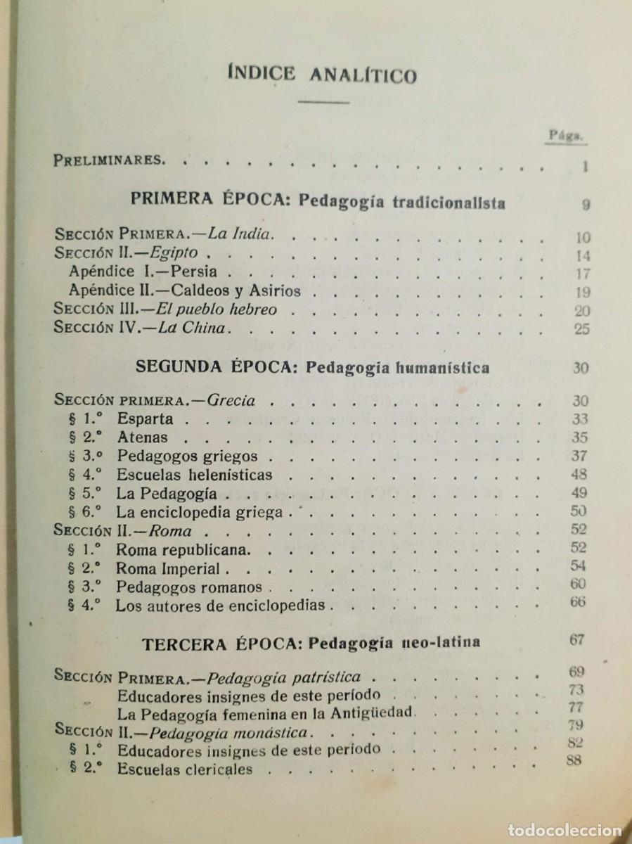 Libros de segunda mano: Libro HISTORIA DE LA EDUCACI&Oacute;N Y LA PEDAGOG&Iacute;A. - Foto 3