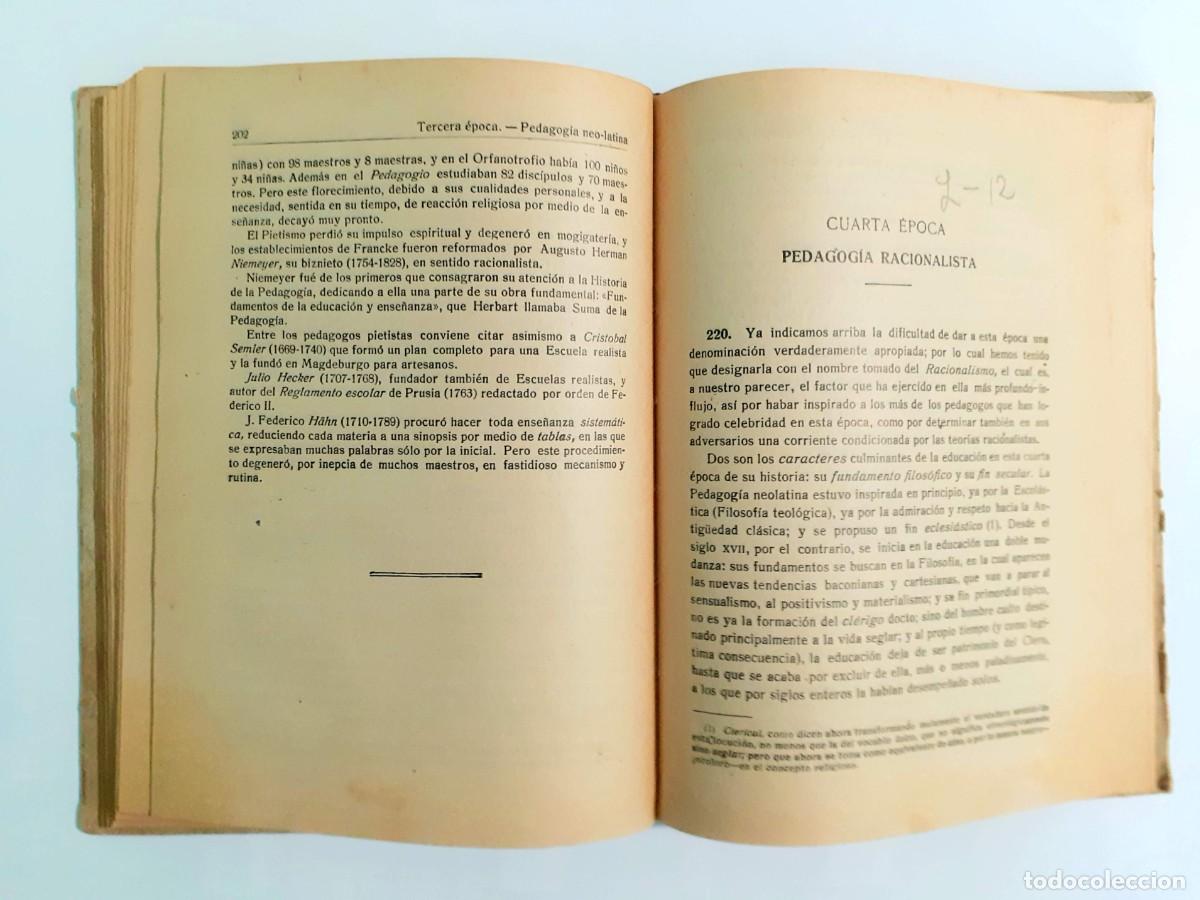 Libros de segunda mano: Libro HISTORIA DE LA EDUCACI&Oacute;N Y LA PEDAGOG&Iacute;A. - Foto 9