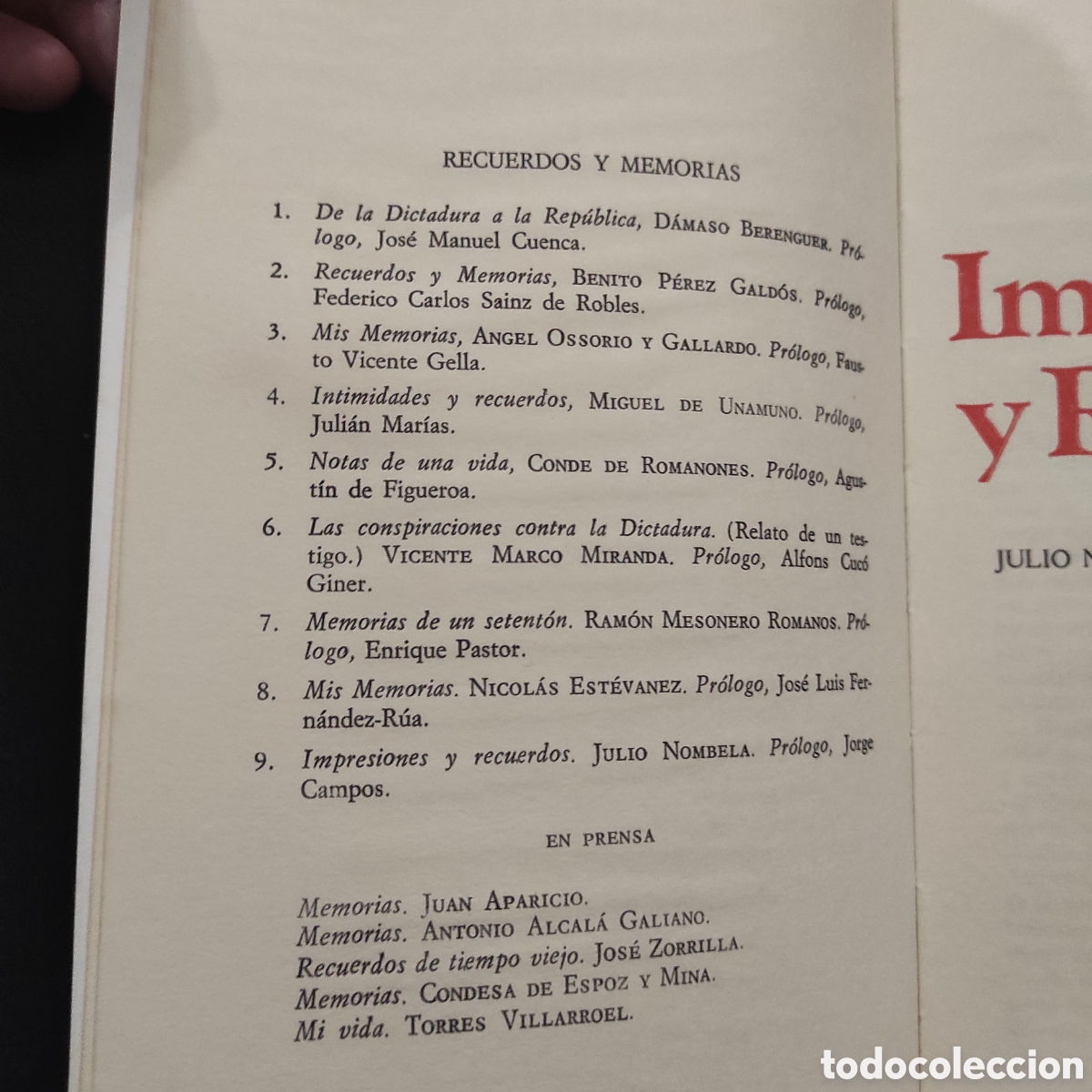 Libros de segunda mano: Impresiones y Recuerdos - Foto 4