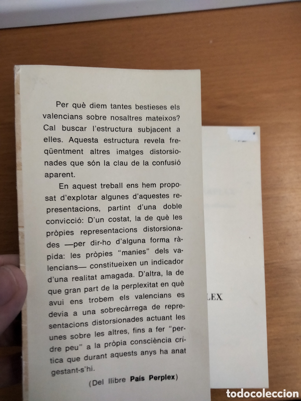 Libros de segunda mano: Pa&iacute;s perplex, Josep Vicent Marqu&eacute;s - Foto 2