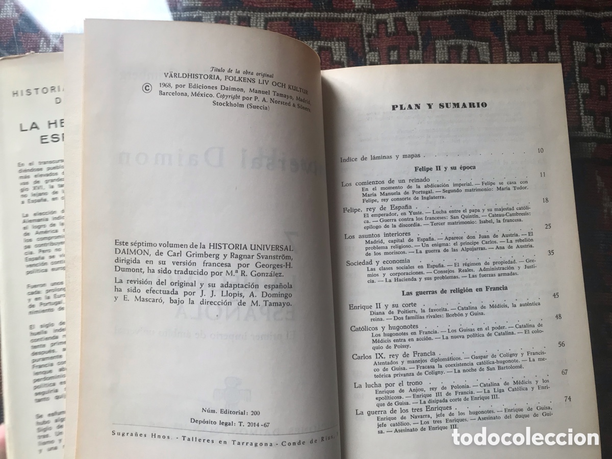 Libros de segunda mano: La hegemon&iacute;a espa&ntilde;ola. Daimon - Foto 8