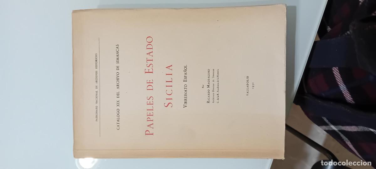 Libros de segunda mano: PAPELS DE ESTADO. SICILIA - Foto 1