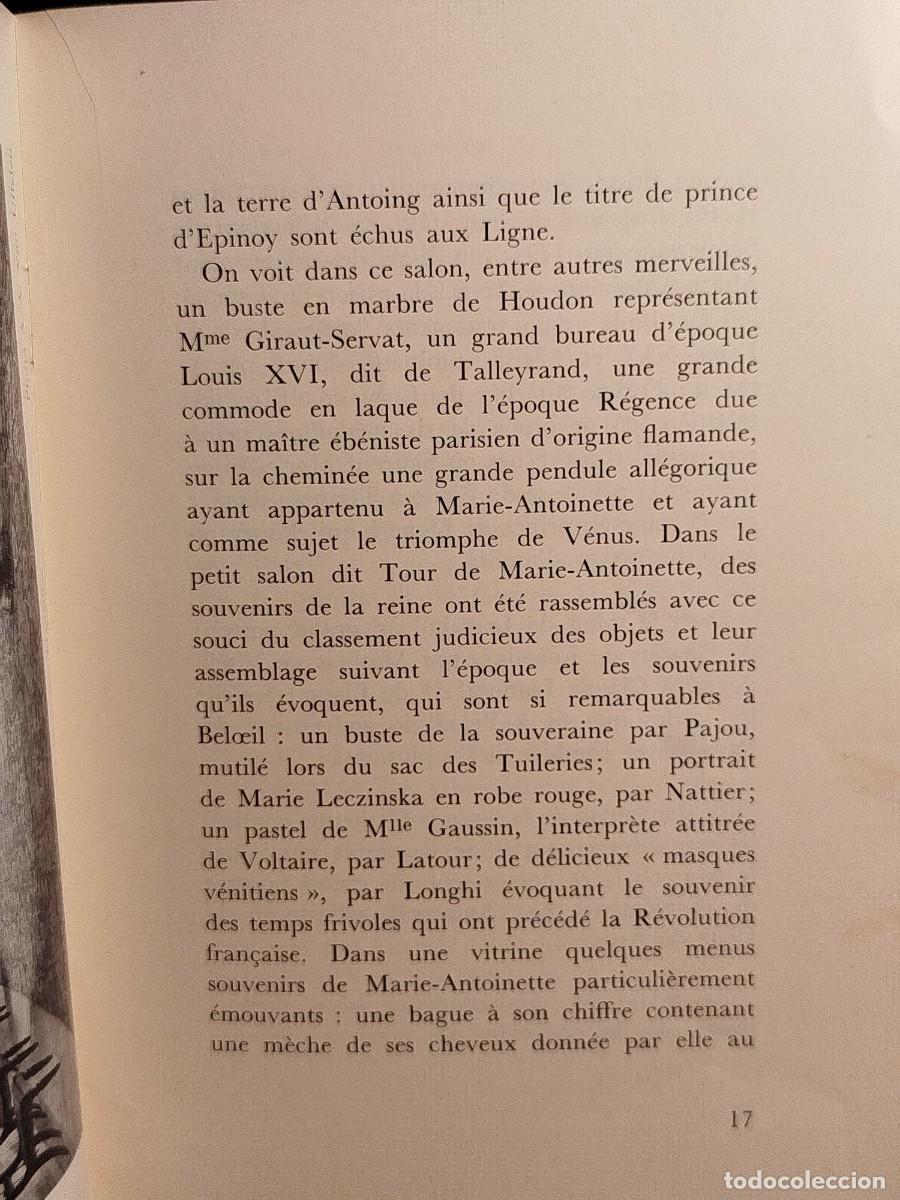Libros de segunda mano: Le Chateau Beloeil. Lesigne de Mares. - Foto 5
