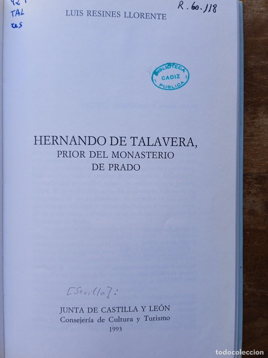 Libros de segunda mano: Hernando de Talavera prior del monasterio de Prado - Foto 4