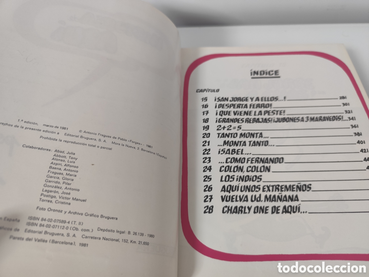 Libros de segunda mano: Historia de aqu&iacute; y all&iacute; Forges. - Foto 15