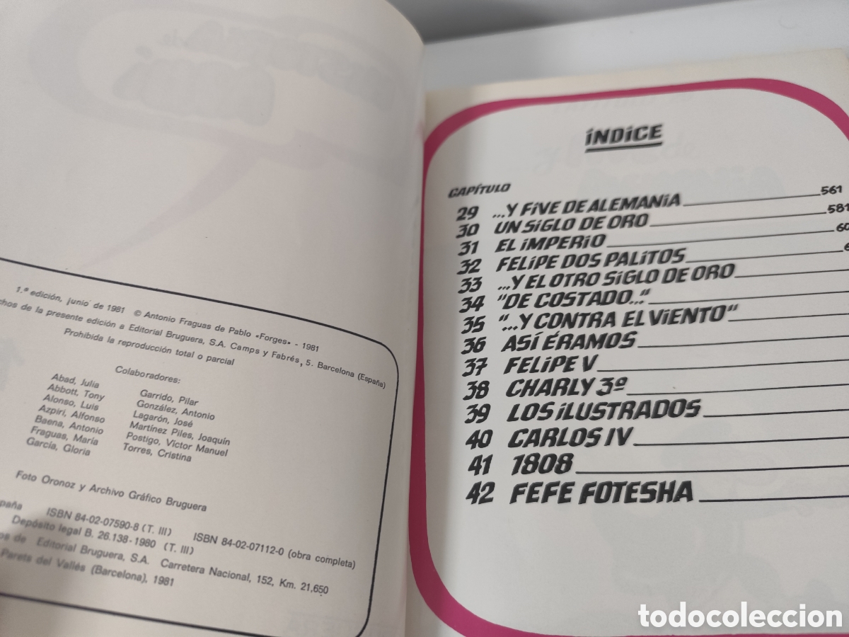 Libros de segunda mano: Historia de aqu&iacute; y all&iacute; Forges. - Foto 22