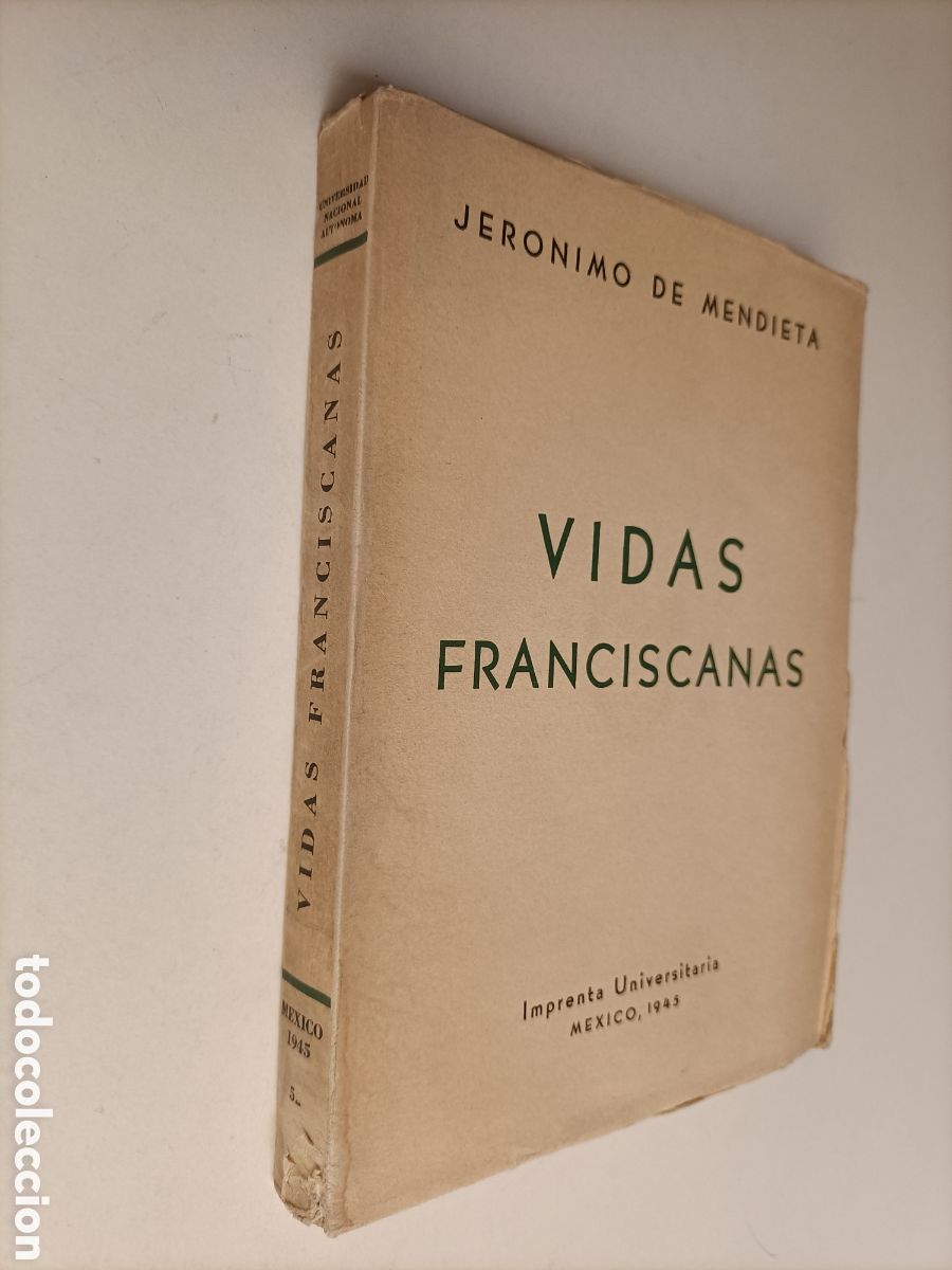 Libros de segunda mano: Vidas franciscanas. Jer&oacute;nimo de Mendieta - Foto 1