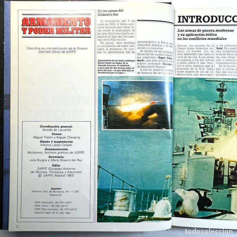 Libros de segunda mano: 2 TOMOS ARMAMENTO Y PODER MILITAR. SARPE EDICIONES 1983 - Foto 3