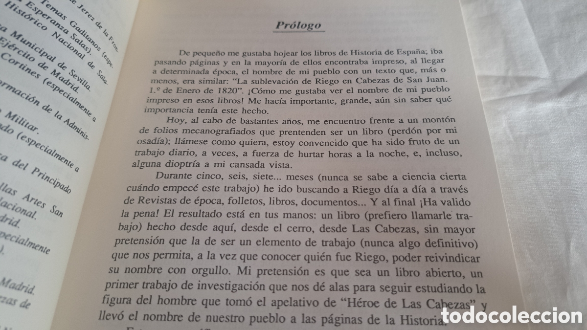 Libros de segunda mano: RIEGO, HEROE DE LAS CABEZAS. 1988 - Foto 4