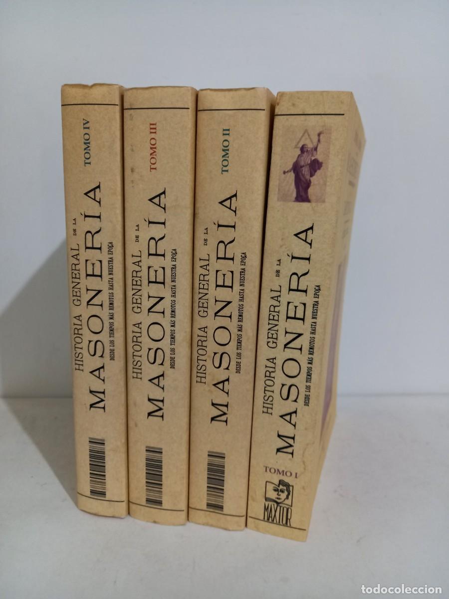 Libros de segunda mano: HISTORIA GENERAL DE LA MASONERIA. 4 TOMOS. FACSIMIL - Foto 1
