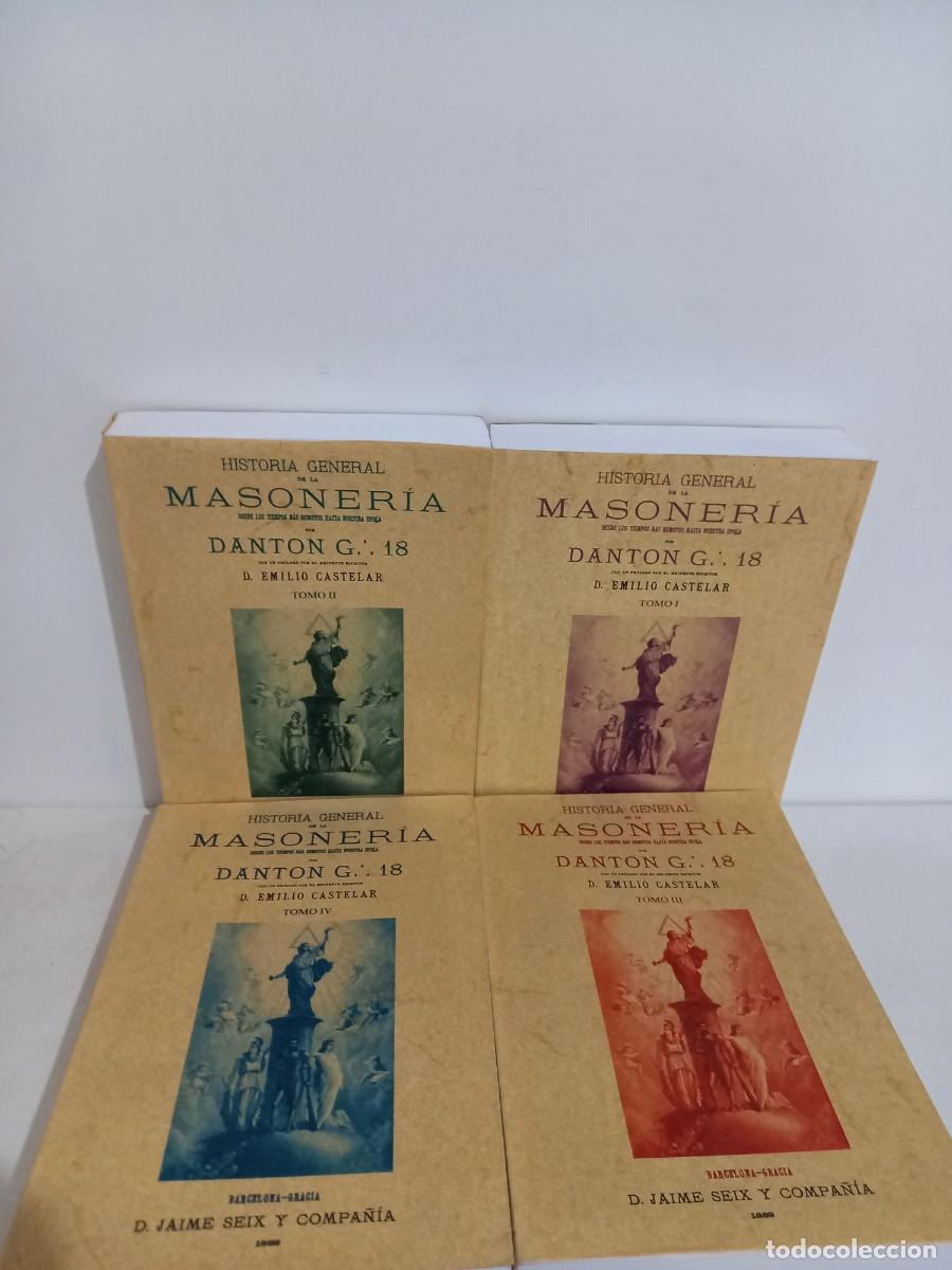Libros de segunda mano: HISTORIA GENERAL DE LA MASONERIA. 4 TOMOS. FACSIMIL - Foto 3