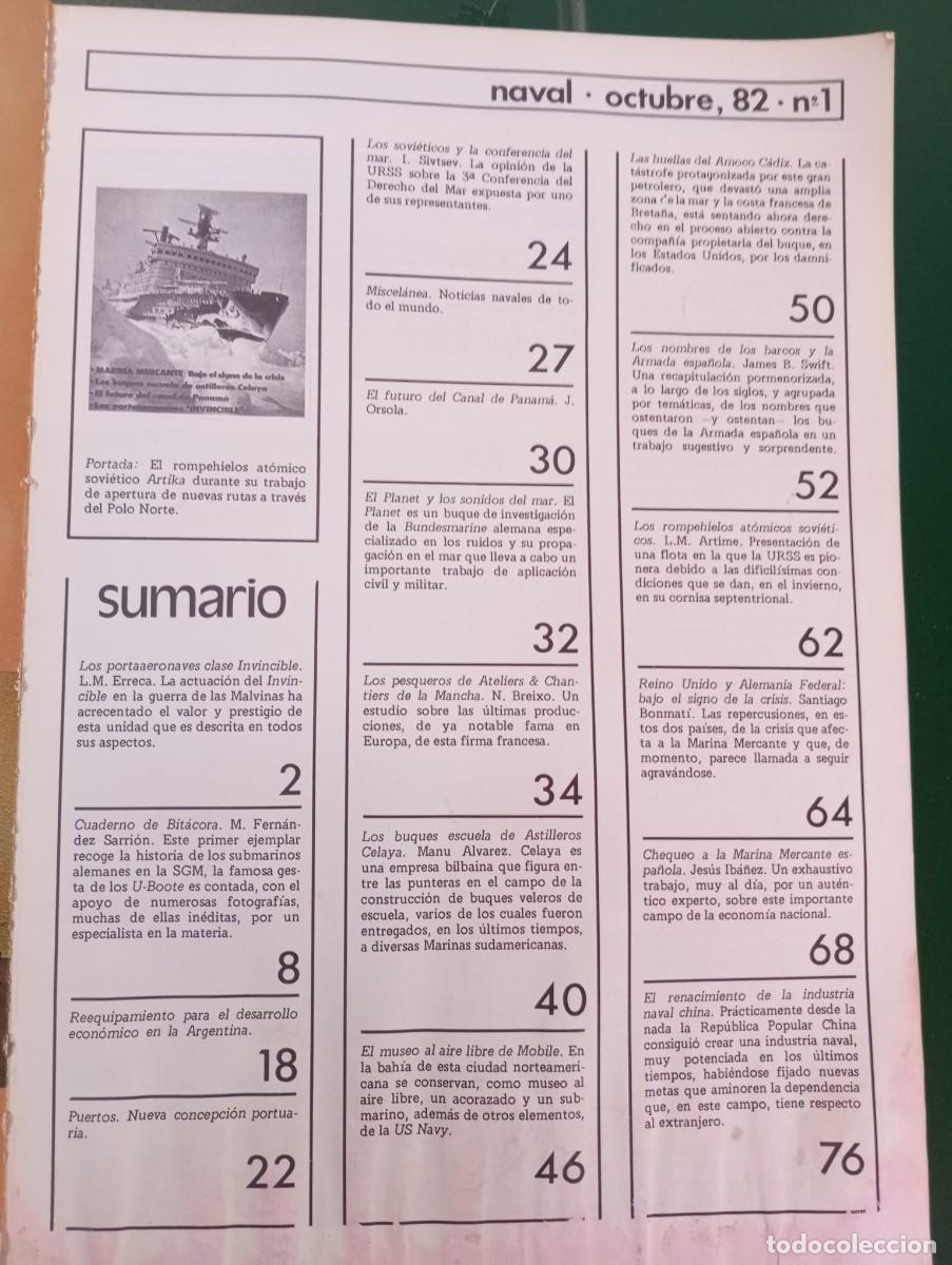 Libros de segunda mano: REVISTA NAVAL N 1, 1983 - Foto 3