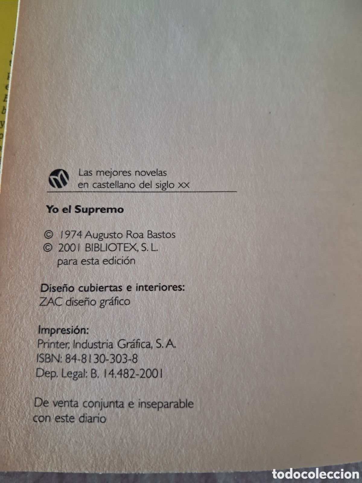 Libros de segunda mano: Yo el supremo Augusto Roa Bastos - Foto 4
