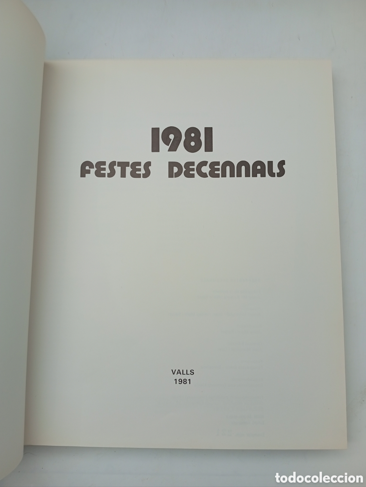Libros de segunda mano: Libro festes decennals de Valls 1981 - Foto 2
